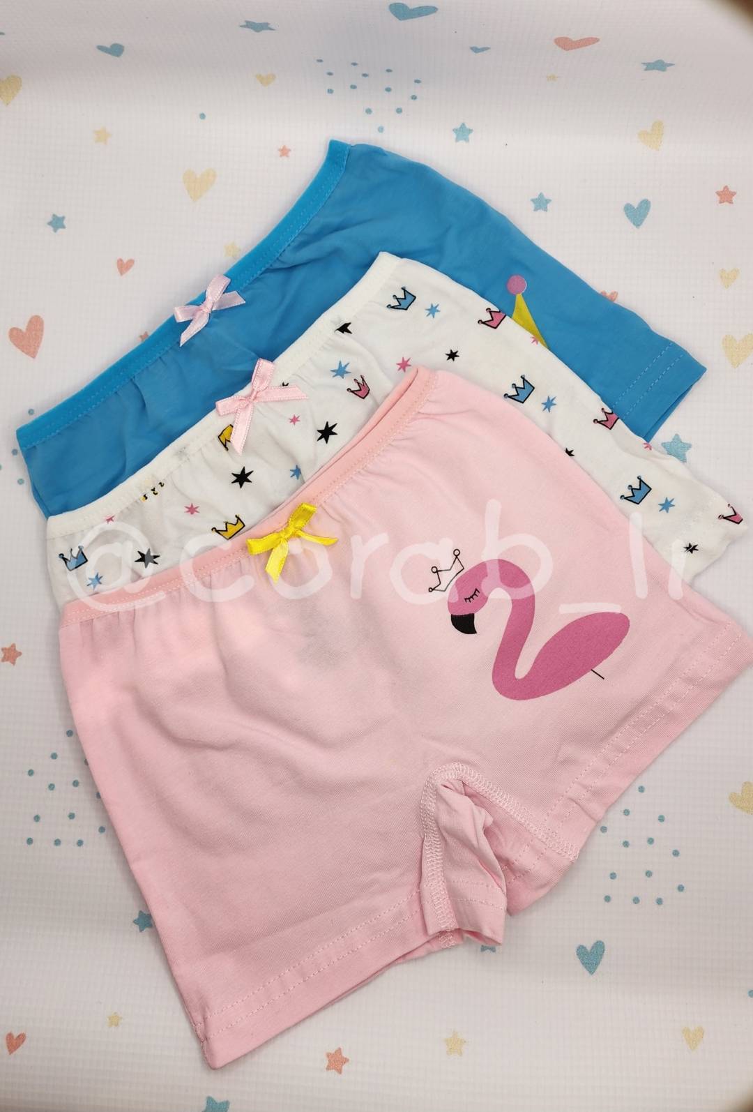 Qızlar üçün bokser dəsti Flamingo